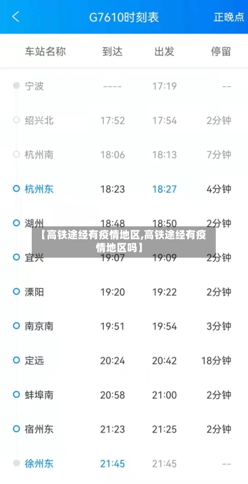 【高铁途经有疫情地区,高铁途经有疫情地区吗】-第2张图片