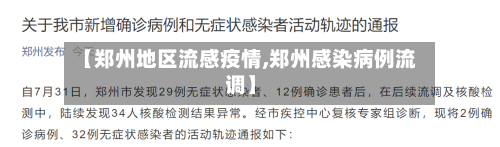 【郑州地区流感疫情,郑州感染病例流调】