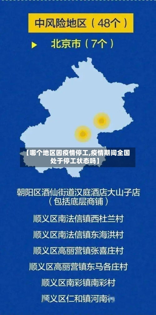【哪个地区因疫情停工,疫情期间全国处于停工状态吗】