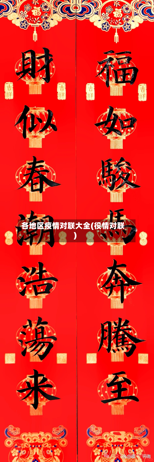 各地区疫情对联大全(役情对联)-第2张图片