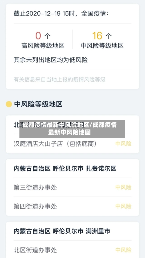 成都疫情最新中风险地区/成都疫情最新中风险地图-第3张图片