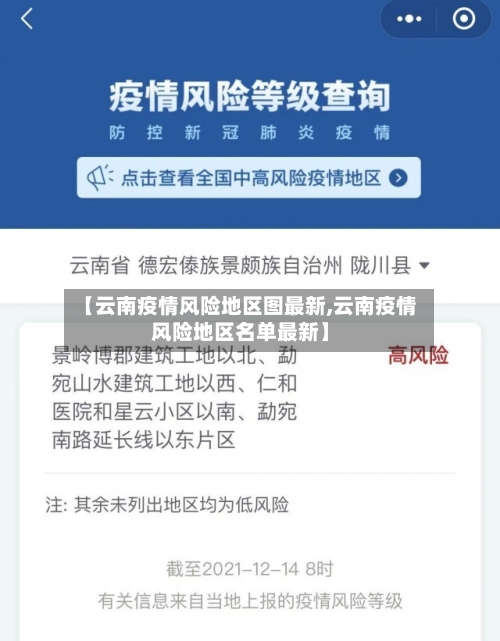 【云南疫情风险地区图最新,云南疫情风险地区名单最新】-第2张图片