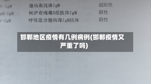邯郸地区疫情有几例病例(邯郸疫情又严重了吗)-第3张图片