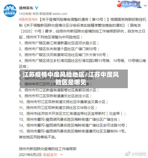 江苏疫情中度风险地区/江苏中度风险区是哪见-第2张图片